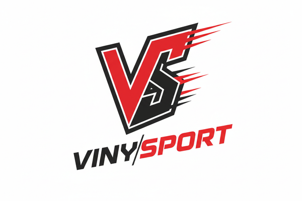 VinySport Logo sport black and red png